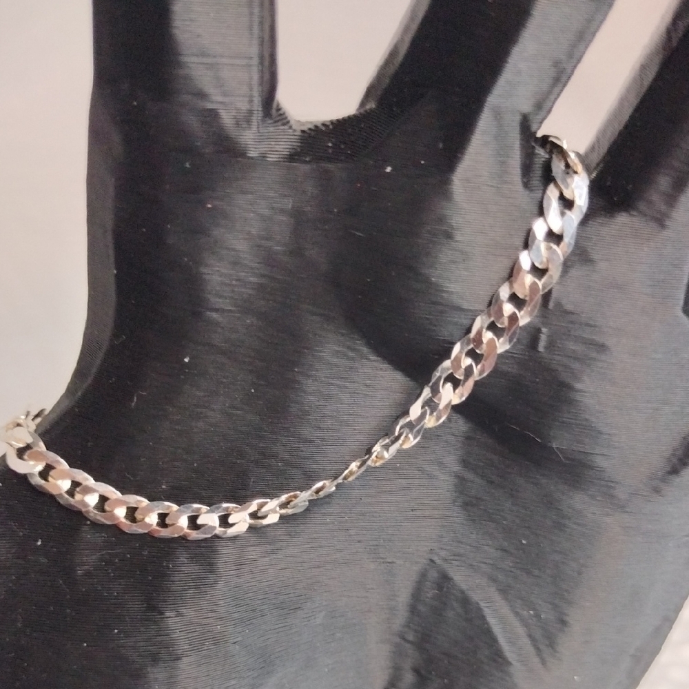 Sterling Silver Italy 925 Chain Bracelet In Giftbox View 2